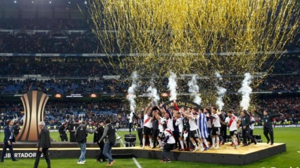 River Plate celebra la Libertadores en el Santiago Bernabéu