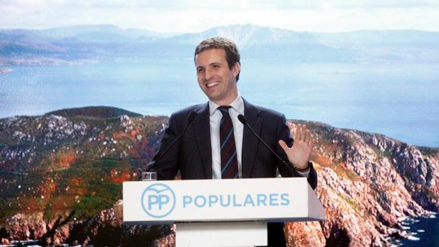 Casado, este viernes en Galicia.