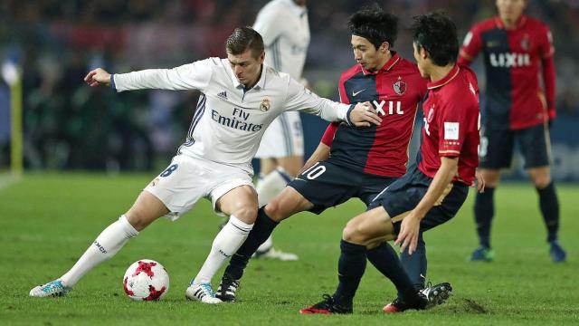 Toni Kroos durante la final del Mundial de Clubes contra Kashima Antlers. Foto: dfb.de