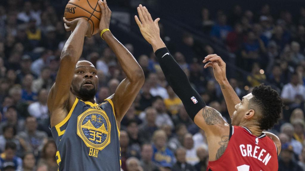 Kevin Durant frente a los Toronto Raptors