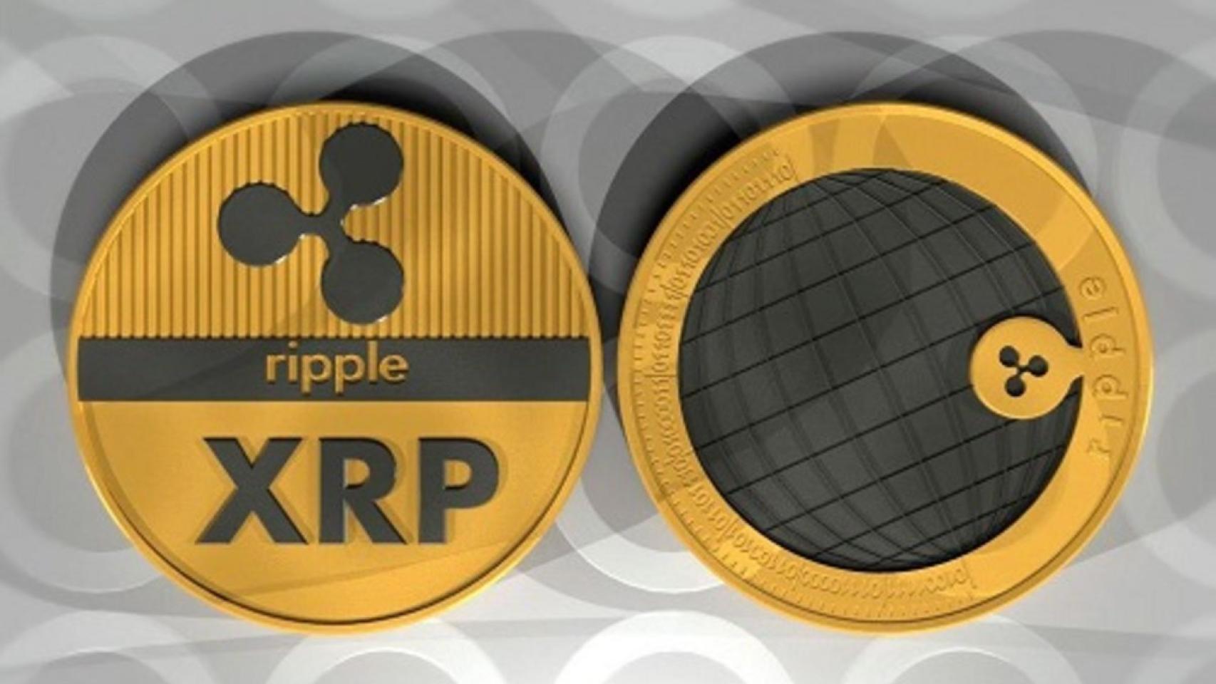 Imagen alegórica de monedas de Ripple.