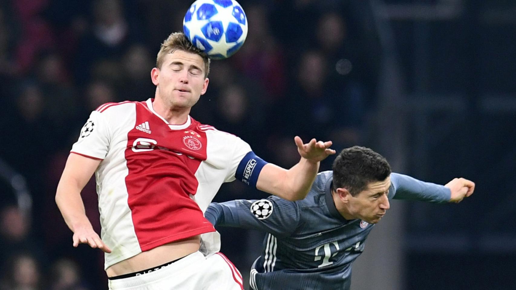 De Ligt en una pugna ante Lewandoswki