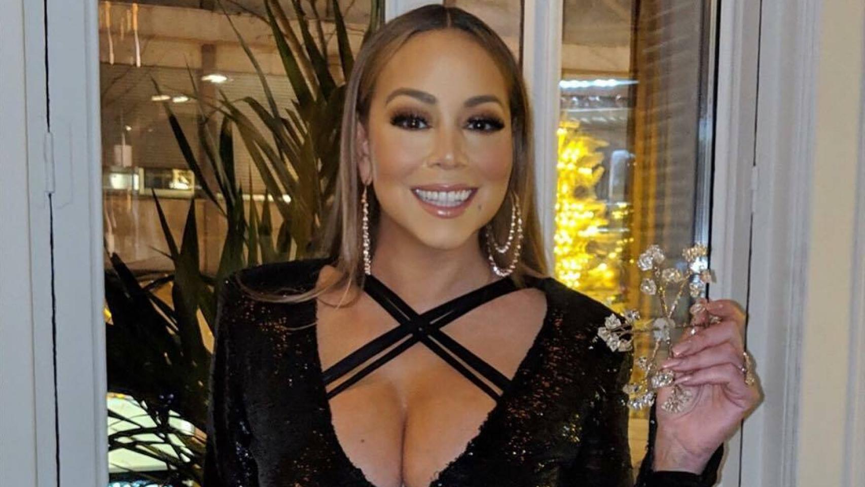 Mariah Carey en el restaurante Amazónico de Madrid.