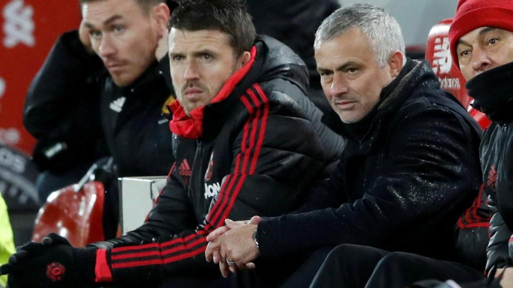 Carrick y Mourinho