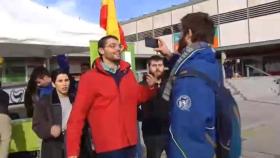 El episodio ha tenido lugar en una carpa instalada en la Universidad de Barcelona.