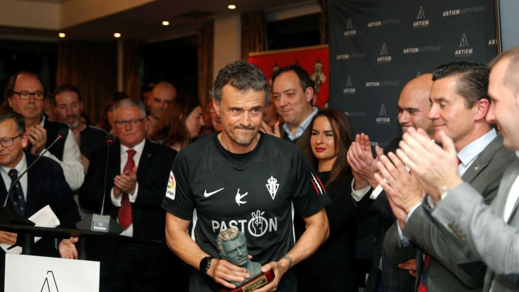 Luis Enrique, durante los Trofeos Quini