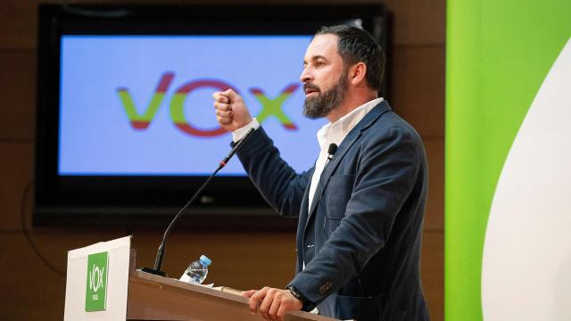 El presidente de Vox, Santiago Abascal.