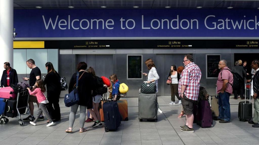 El aeropuerto de Gatwick.