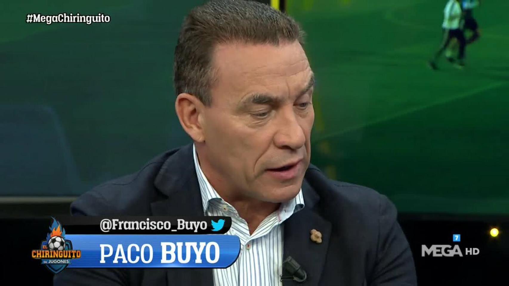 Paco Buyo en El Chiringuito. Foto: (@elchiringuitotv)