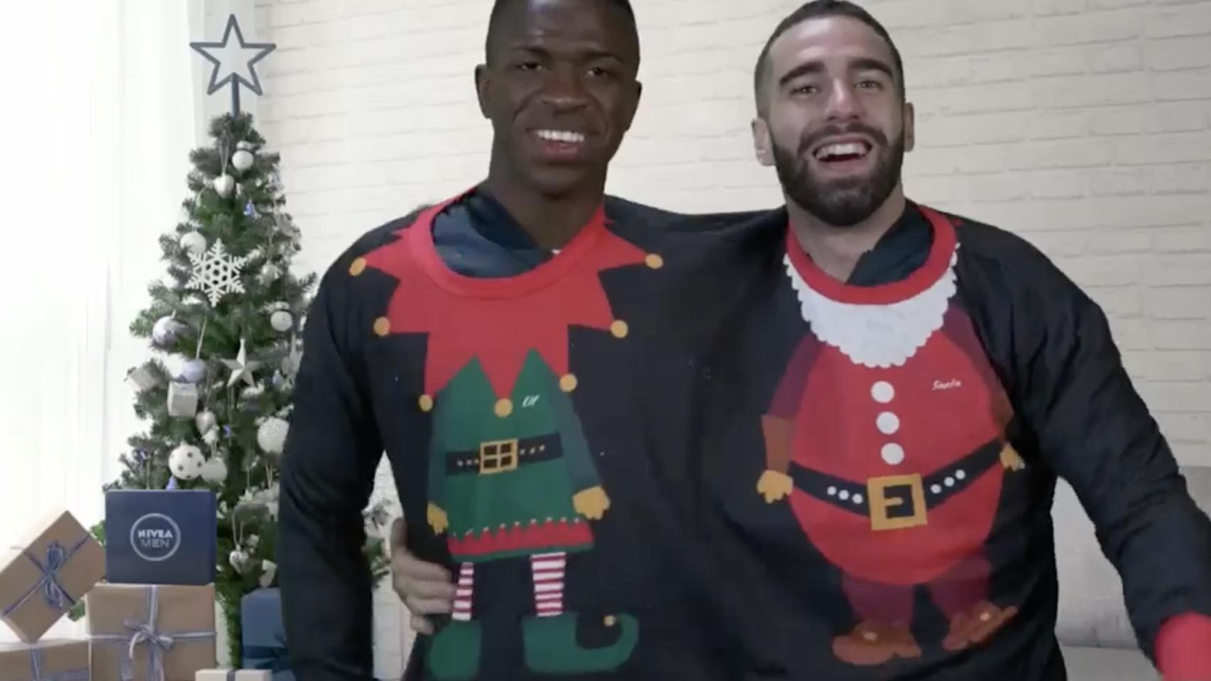 Vinicius y Carvajal, en el amigo invisible de la plantilla del Real Madrid