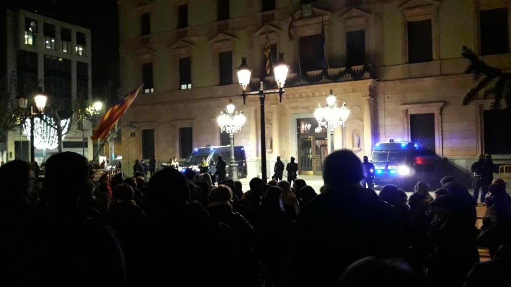 Manifestación en Lérida contra el régimen del 78.