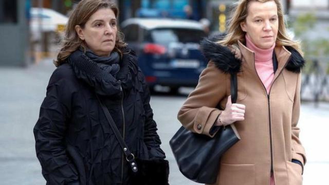 Rosalía Iglesias a la salida de la Audiencia Nacional.