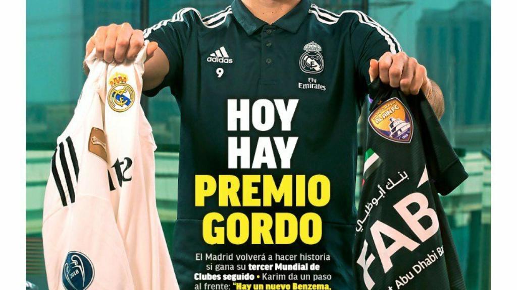 Portada del diario MARCA (22/12/2018)