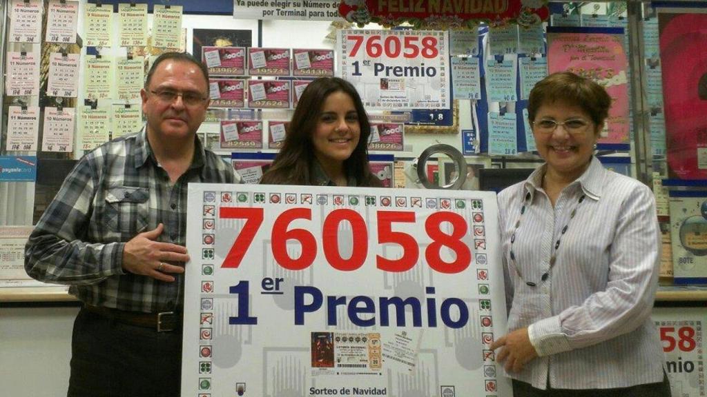 El matrimonio malagueño repartió El Gordo en 2012 con el número 76058