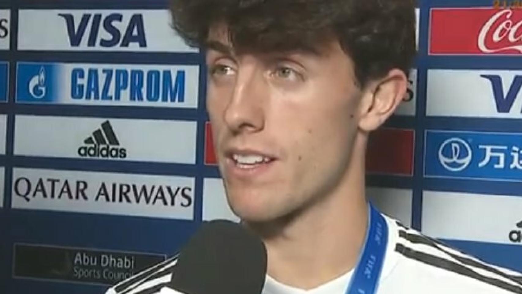 Álvaro Odriozola comparece tras ganar el Mundial de Clubes