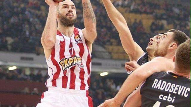 Spanoulis durante un partido. Foto Twitter: (@V_Spanoulis)