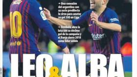Portada del diario Mundo Deportivo (23/12/2018)