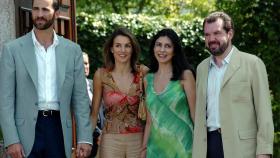 Felipe VI, Letizia, Ana Togores y Jesús Ortiz (de izquierda a derecha).