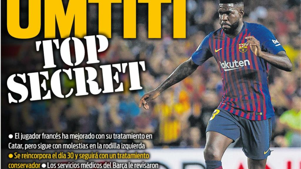 La portada del diario Sport (24/12/2018)