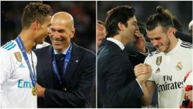 Zidane y Cristiano, frente a Solari y Bale