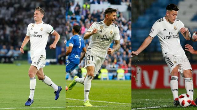 Marcos Llorente, Javi Sánchez y Cristo