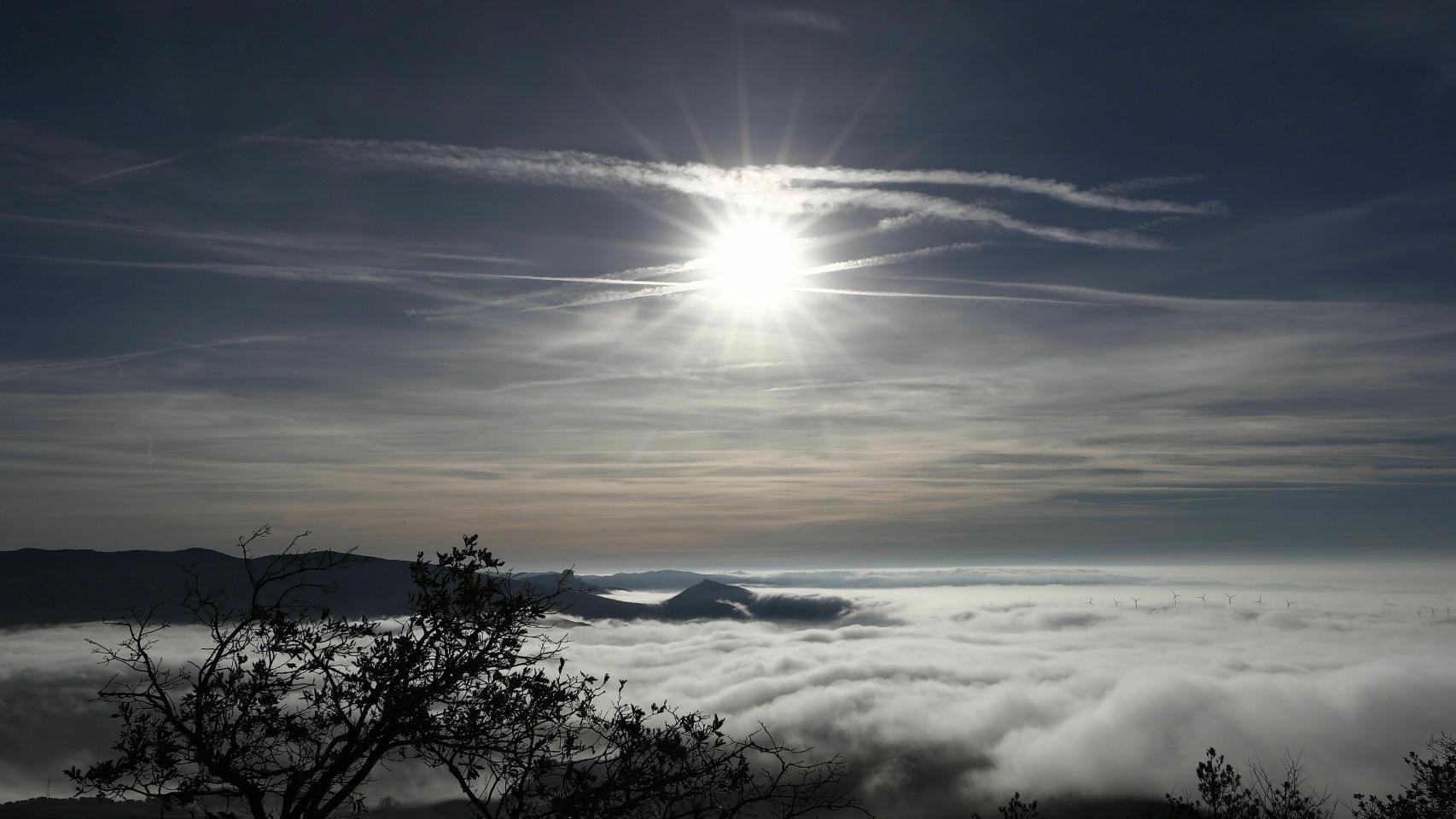 Bancos de niebla en Navarra.