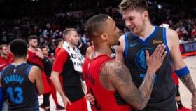 Lillard y Luka Doncic. Foto: nba.com/blazers