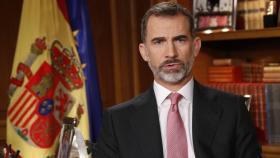 El rey Felipe VI, durante unos de sus discursos de Nochebuena.