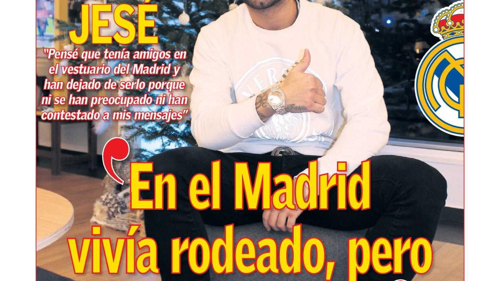 La portada del diario AS (26/12/2018)