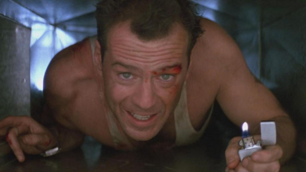 Bruce Willis en 'La jungla de cristal'.