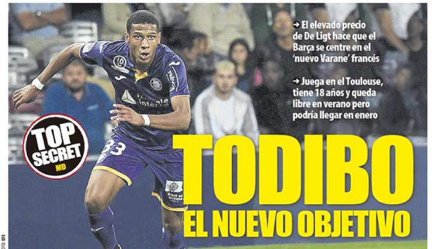 Portada del diario Mundo Deportivo (27/12/2018)