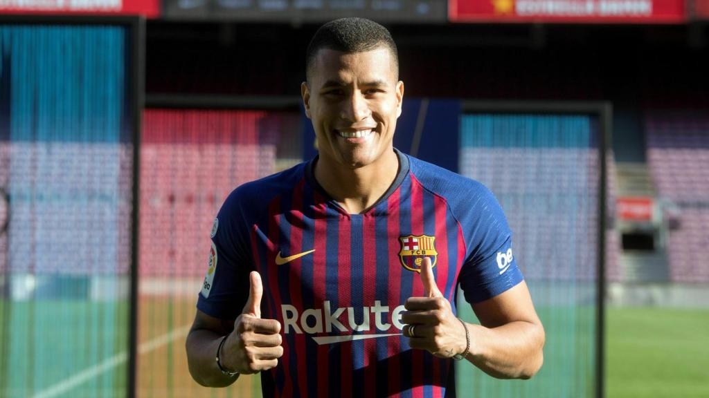 El Barça presenta al colombiano Jeison Murillo, central cedido por el Valencia