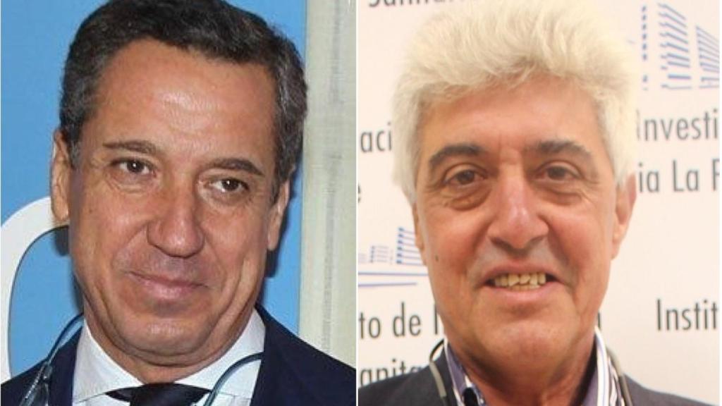 Eduardo Zaplana y Guillermo Sanz.