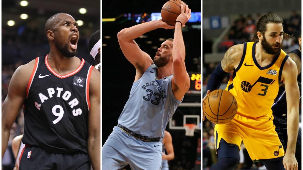 Serge Ibaka, Marc Gasol y Ricky Rubio