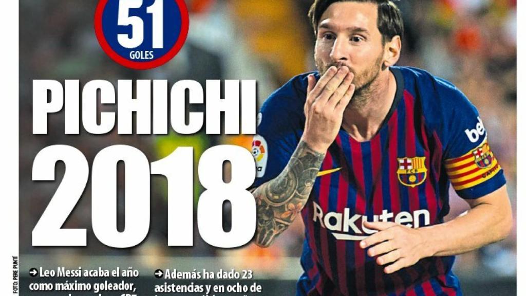 La portada del diario Mundo Deportivo (30/12/2018)