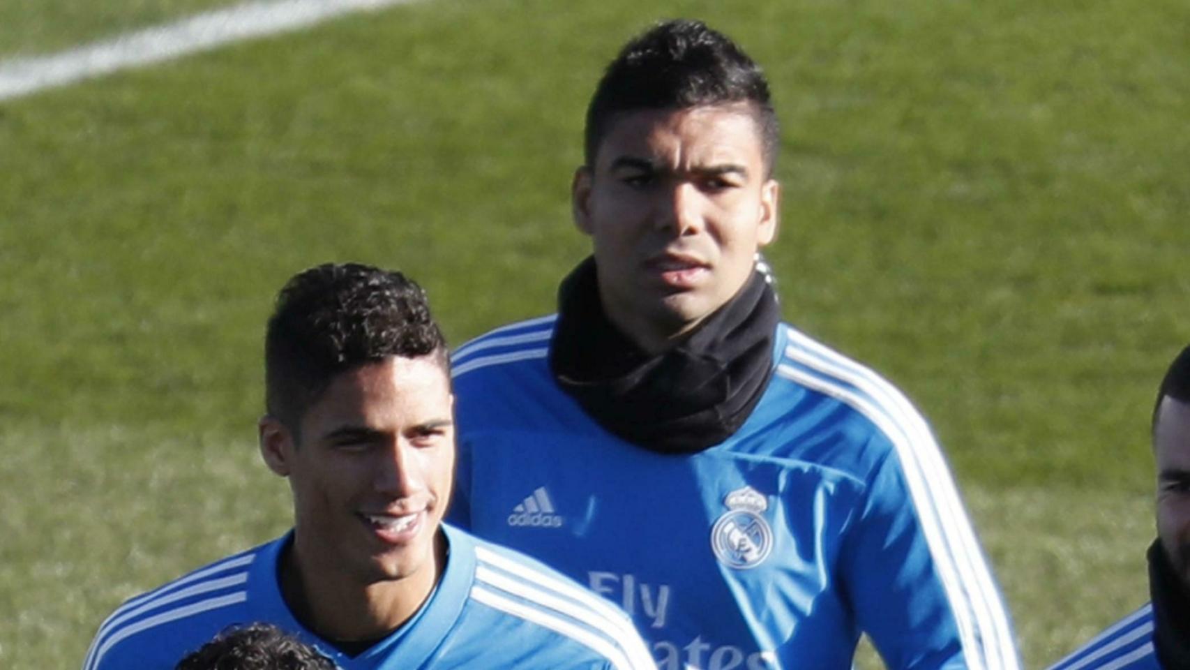 Casemiro entrena con el Real Madrid