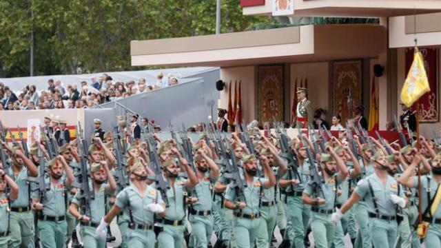 Miembros de la Legión desfilan el pasado 12 de octubre en Madrid.