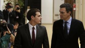 Albert Rivera y Pedro Sánchez, en una imagen de archivo.