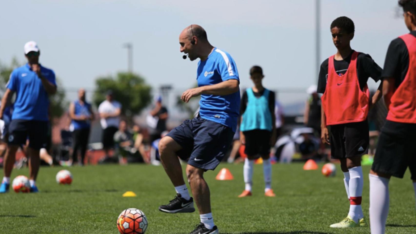 El CEO y fundador de Kimet Sport, Gari Fullaondo, durante un entrenamiento.