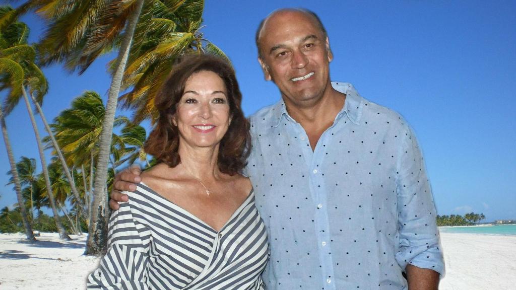 Ana Rosa Quintana y su marido Juan Muñoz en un montaje de JALEOS