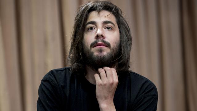 Salvador Sobral durante un evento promocional en Madrid.