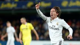 Luka Modric durante el partido frente al Villarreal