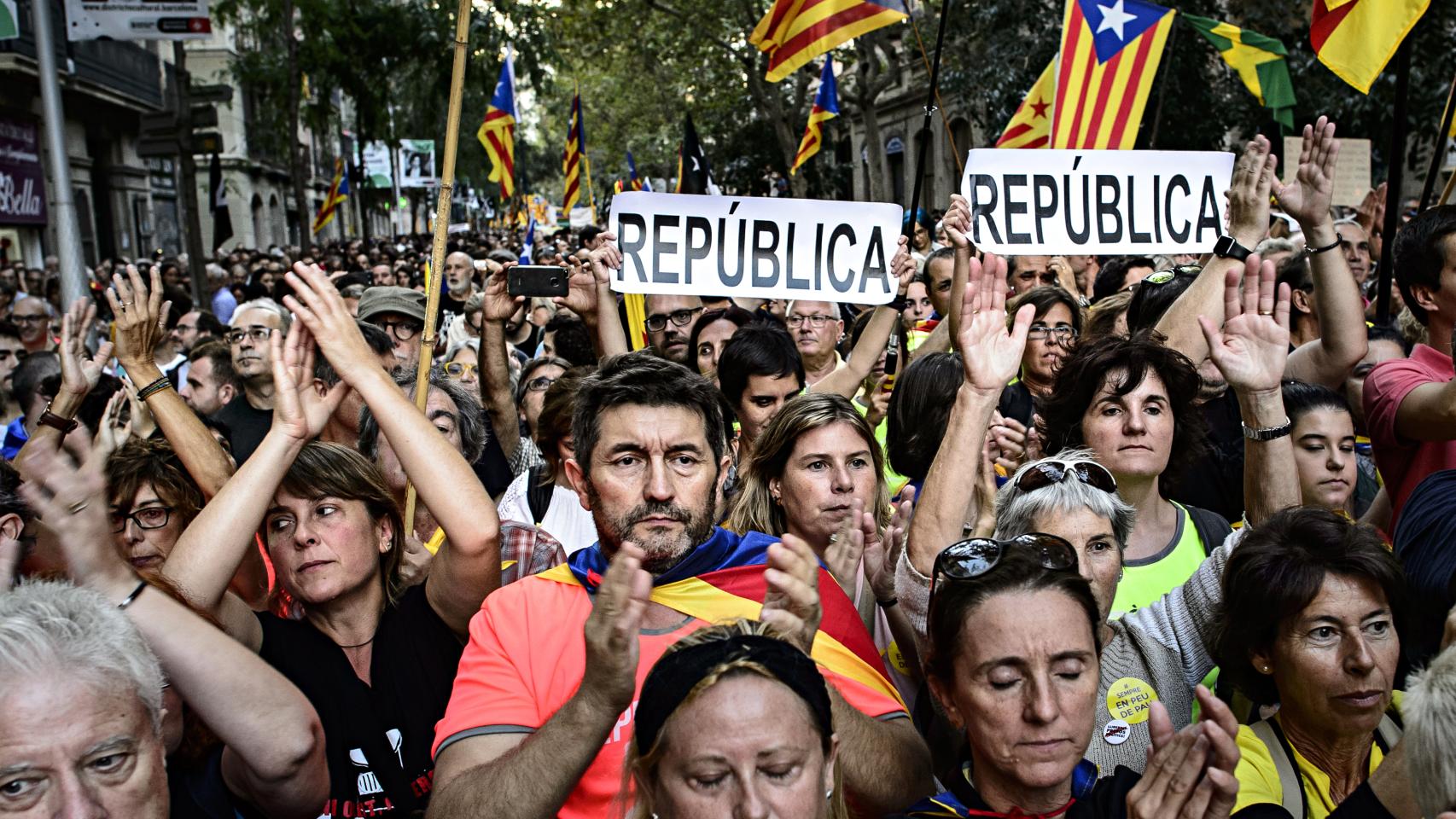 Manifestación independentista.