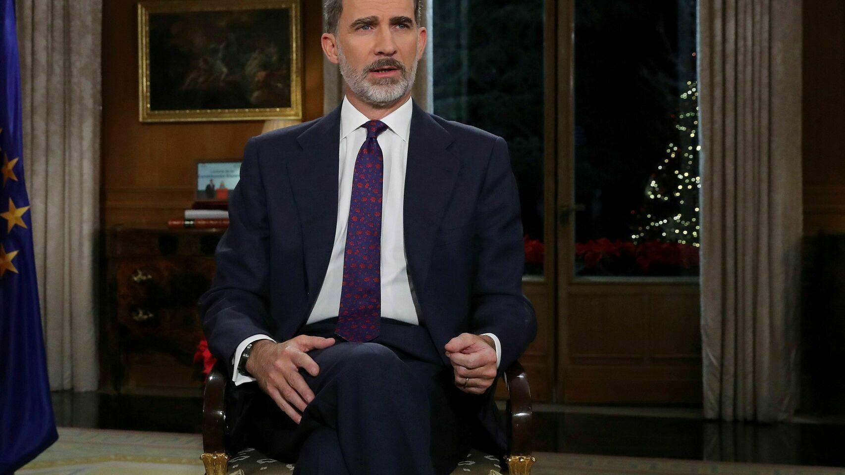 Felipe VI durante su discurso de Navidad.