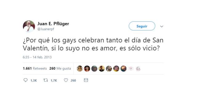 Tuit del periodista al que Vox ha fichado para gestionar las relaciones con la prensa.