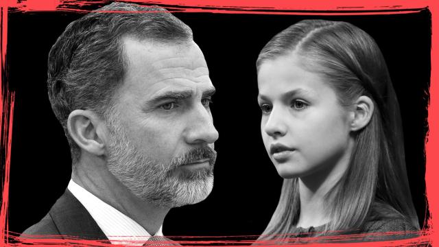 Felipe VI y su hija Leonor