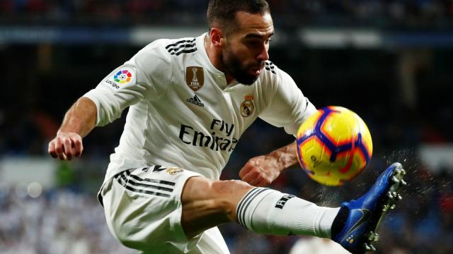 Dani Carvajal, en un partido del Real Madrid