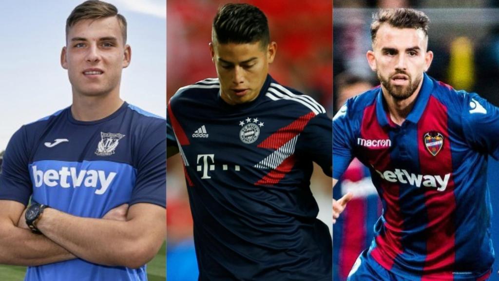 Lunin, James Rodríguez y Mayoral