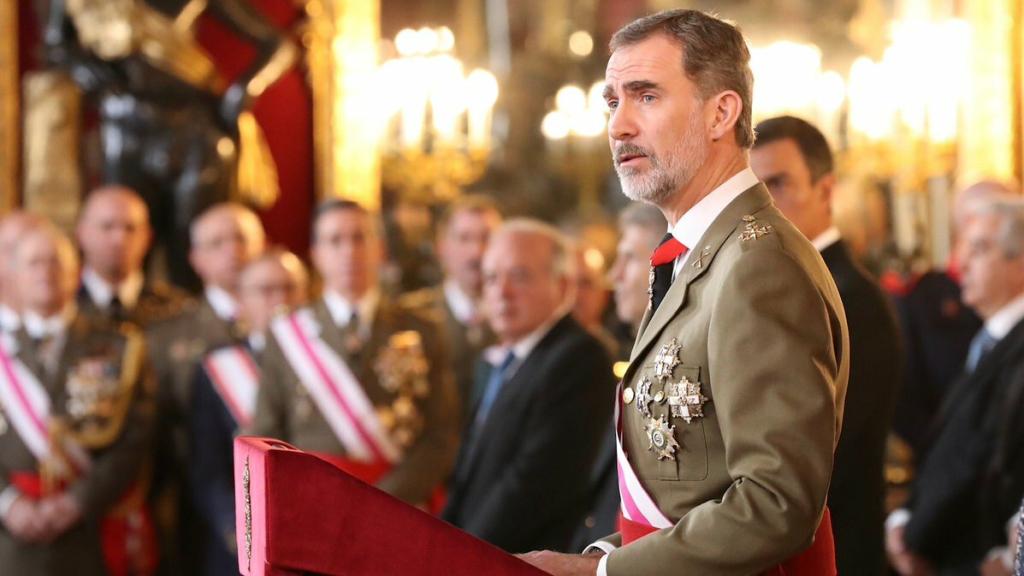 Felipe VI, en su discurso en la Pascua Militar.