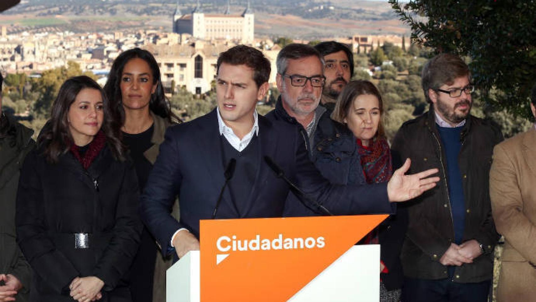 Rivera en un acto de Ciudadanos en Toledo